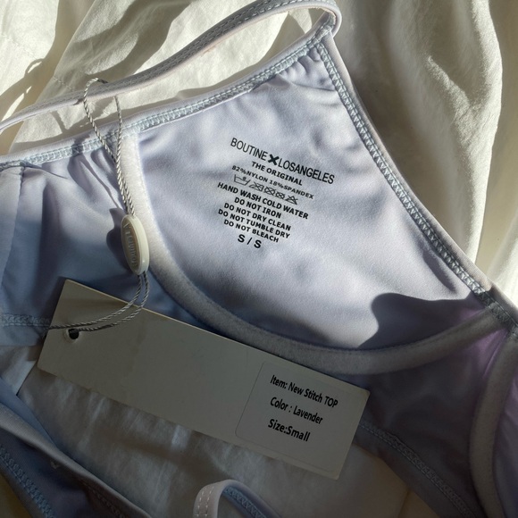 BNWT boutine LA lavender bikini swim top (new stitch) - Picture 4 of 6